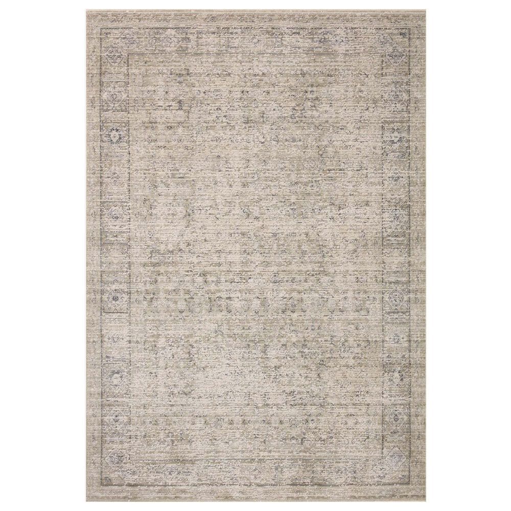 Amber Lewis x Loloi Alie 5"3" x 7"9" Taupe and Dove Area Rug, , large