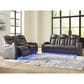 Ashley Fyne-Dyme 2-Piece Power Reclining Living Room Set in Shadow, , large