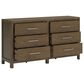Millenium Cabalynn 6-Drawer Dresser in Light Brown, , large