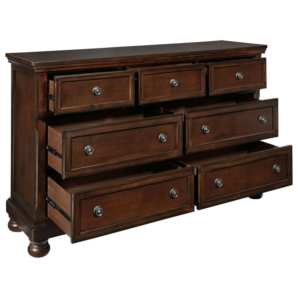 Millenium Porter 4-Piece Queen Bedroom Set in Rustic Brown, , large