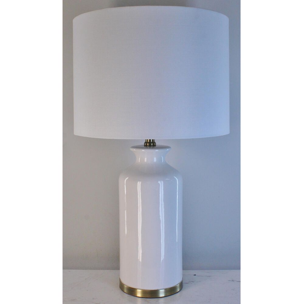 TLC Lighting Inc Table Lamp in White, , large