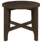 Pacific Landing Cota Round End Table in Dark Brown, , large