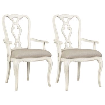 Hooker Furniture Traditions 41" Arm Chair in Soft White (Set of 2), , large