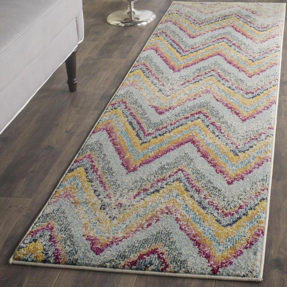 Safavieh Monaco MNC220F 2&#39;2&quot; x 8&#39; Multicolor Runner, , large