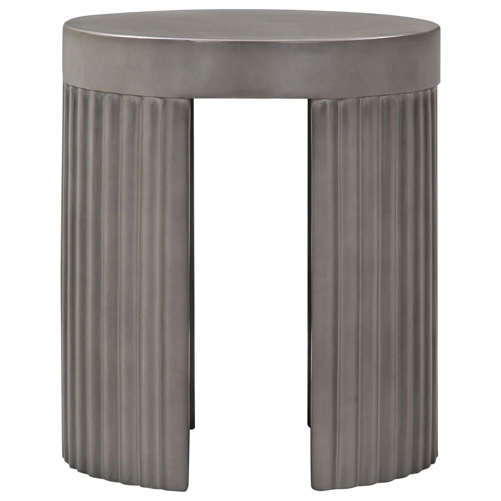 Blue River Wave End Table in Grey, , large