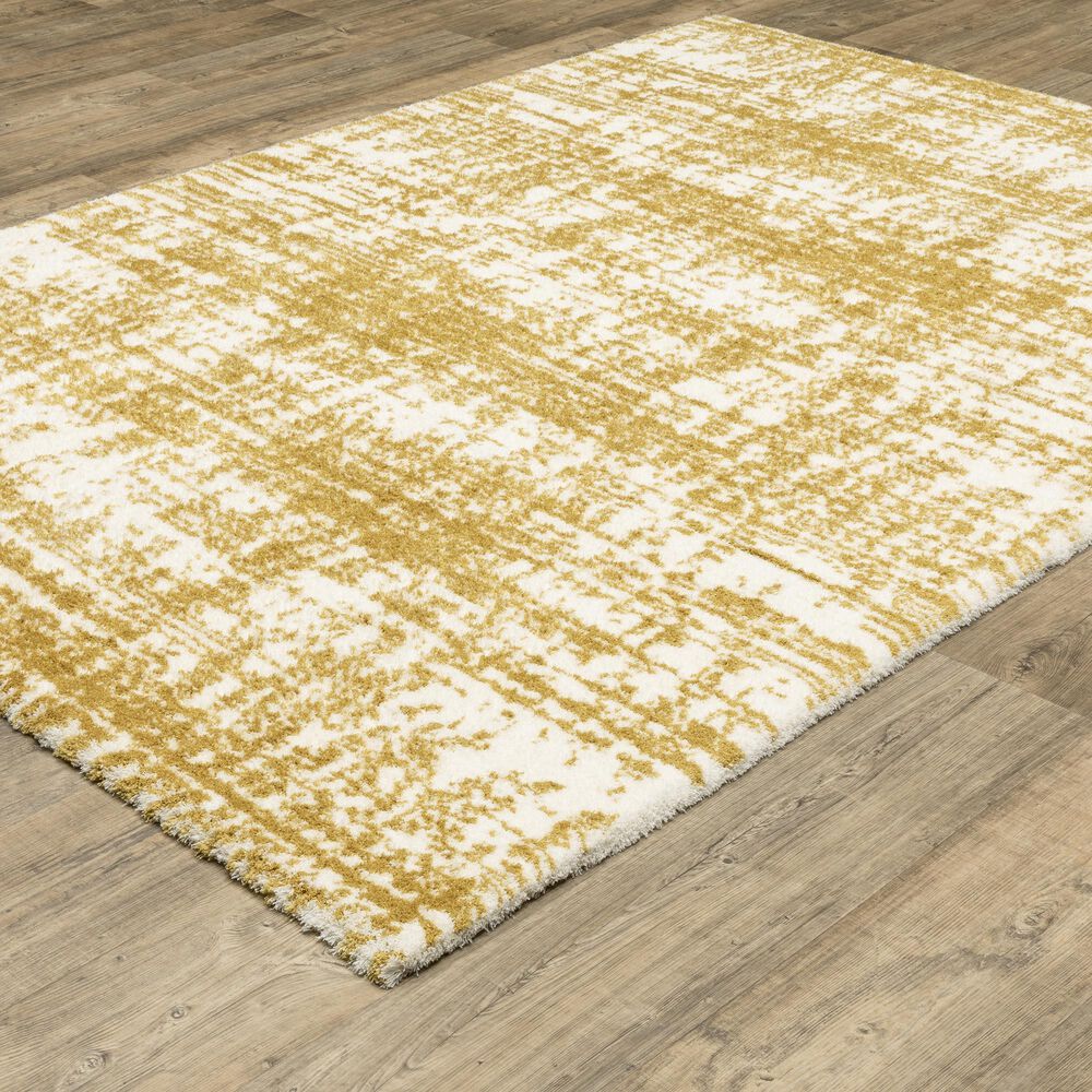 Oriental Weavers Galileo GAL10 Gold and Ivory 5&#39;3&quot; x 7&#39;6&quot; Area Rug, , large
