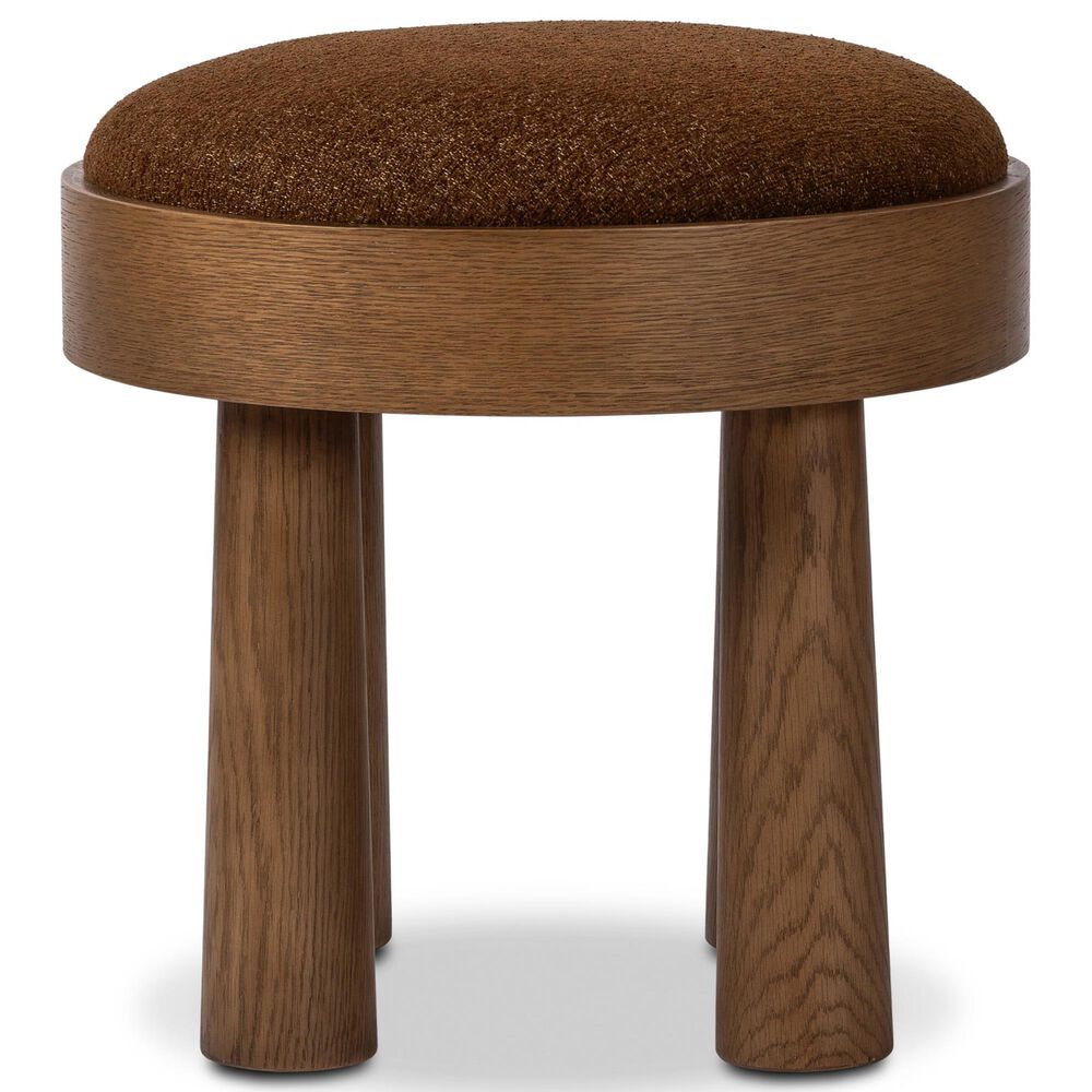 Four Hands Louise Accent Stool in Crypton Wayfarer Sienna, , large
