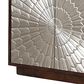 Simeon Collection Crossings Palace 78" TV Console in Silver Clad and Antique Walnut, , large