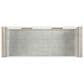 Steve Silver Garland Sofa Table in Washed Parchment and Clear, , large