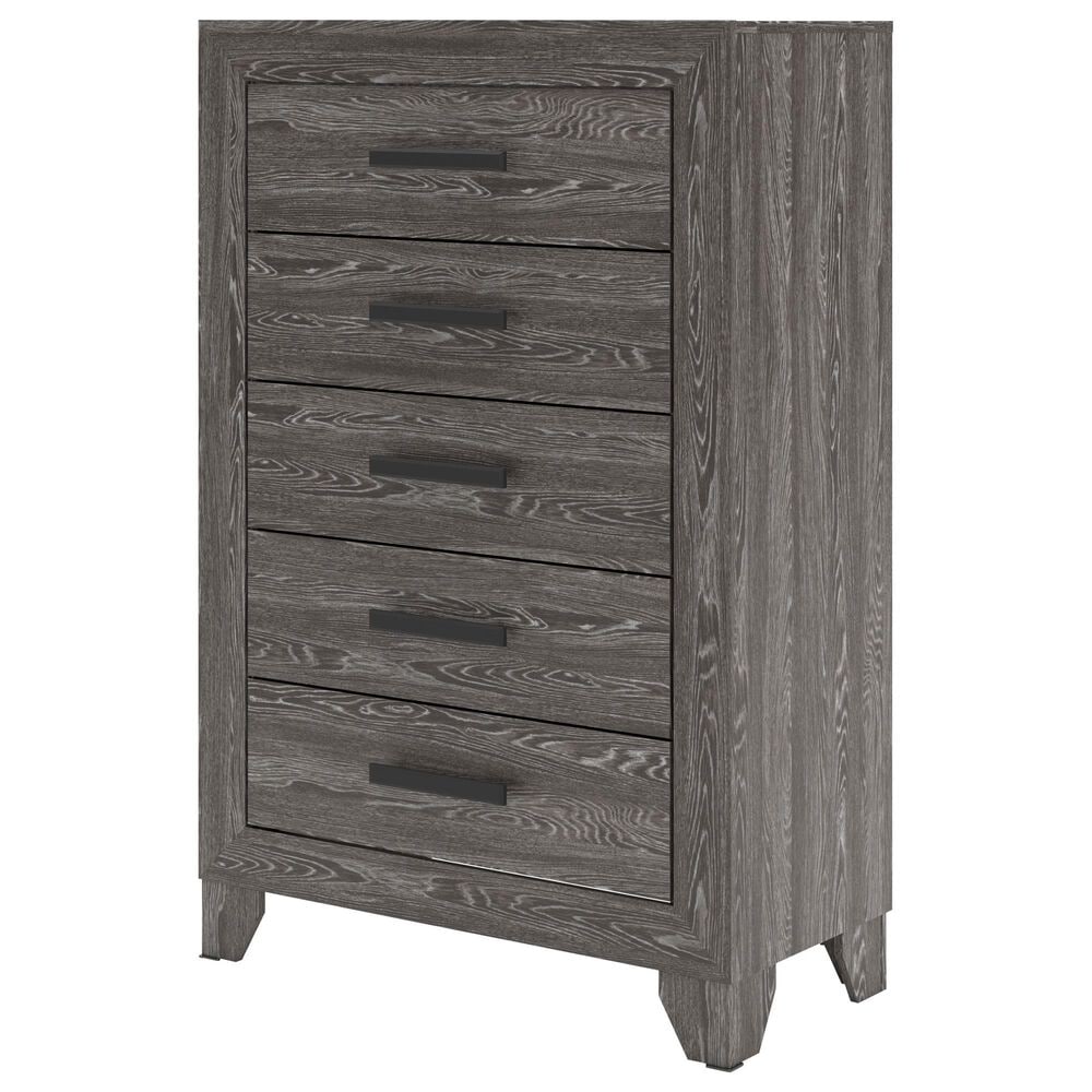 Ashley Sylveri 5-Drawer Chest in Gray, , large