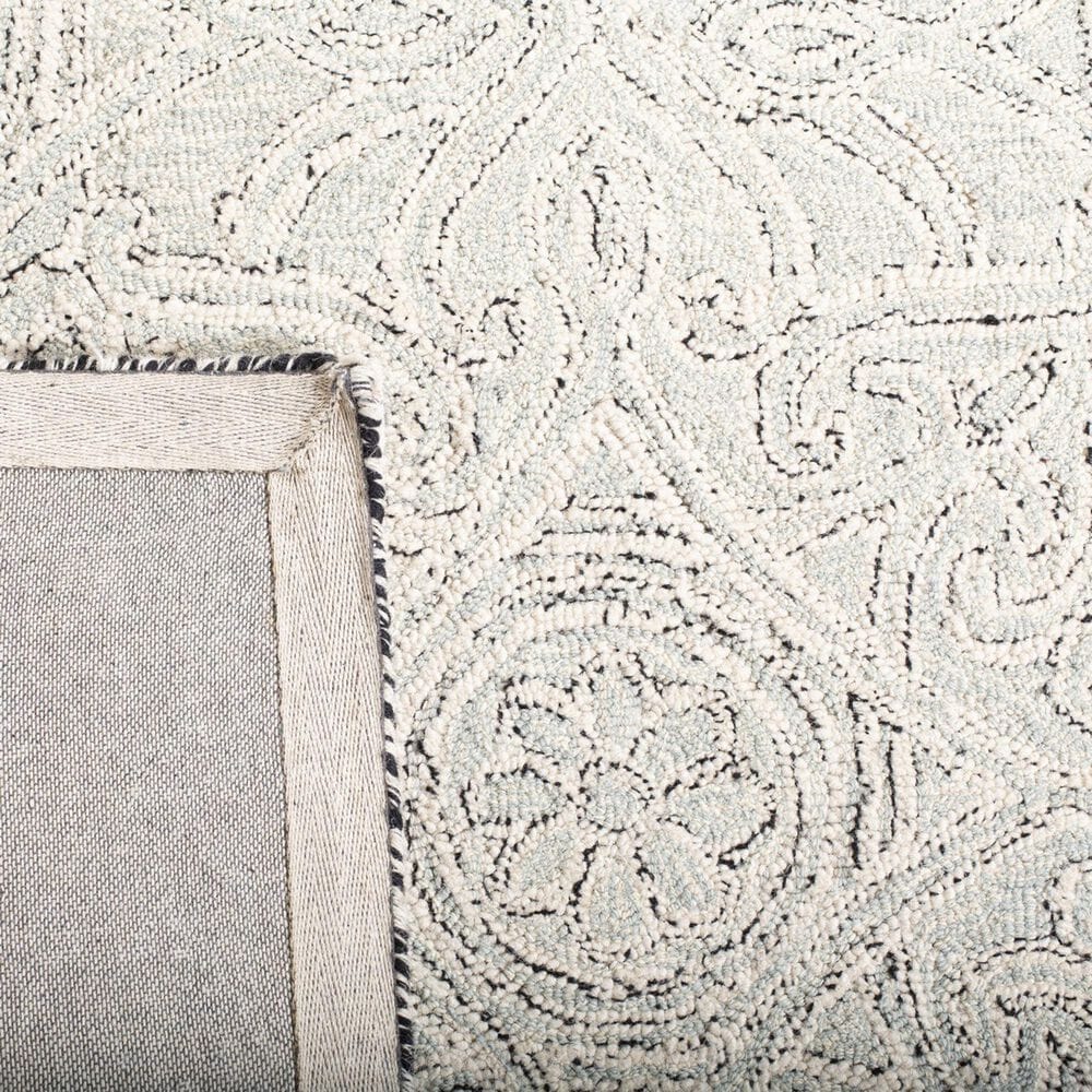 Safavieh Micro-Loop Damask 5&#39; x 8&#39; Gray and Ivory Area Rug, , large