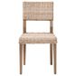 Baxton Studio Barossa Side Chair in Kubu Grey and Rustic Taupe, , large