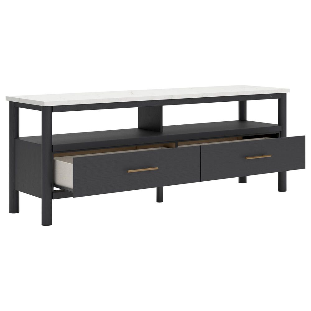 Ashley Cadmori 71" Extra Large TV Stand in Black and White, , large