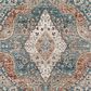 Surya Carlisle Oriental 5"3" Round Dark Blue, Light Sage, Dusty Pink, Cream and Medium Brown Area Rug, , large