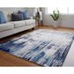 Feizy Indio 6"7" x 9"6" Beige and Blue Area Rug, , large