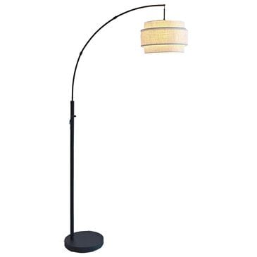 Lite Source 3-Layer Arch Floor Lamp in Black, , large