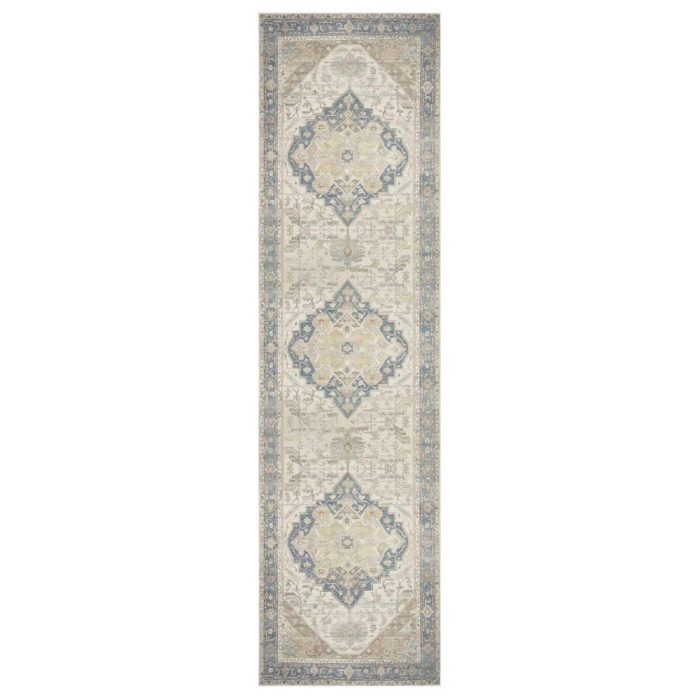 Nourison Vintage Washables Blue and Green 2"2" x 8" Runner, , large