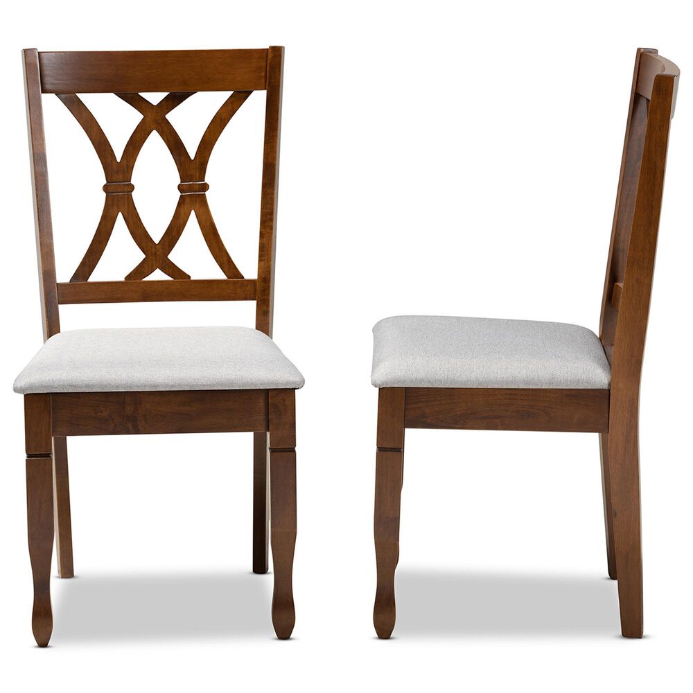 Baxton Studio Augustine Side Chair in Walnut Brown (Set of 2), , large