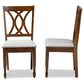 Baxton Studio Augustine Side Chair in Walnut Brown (Set of 2), , large