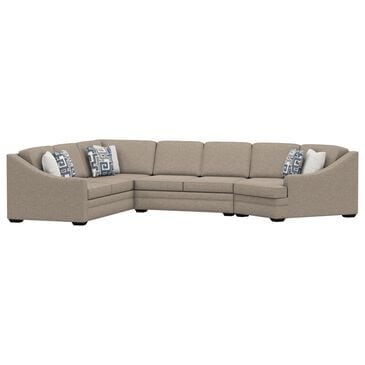 England Furniture Thomas 3-Piece Stationary Left Arm Facing Sectional in Living Large Tobacco, , large