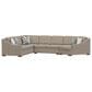 England Furniture Thomas 3-Piece Stationary Left Arm Facing Sectional in Living Large Tobacco, , large