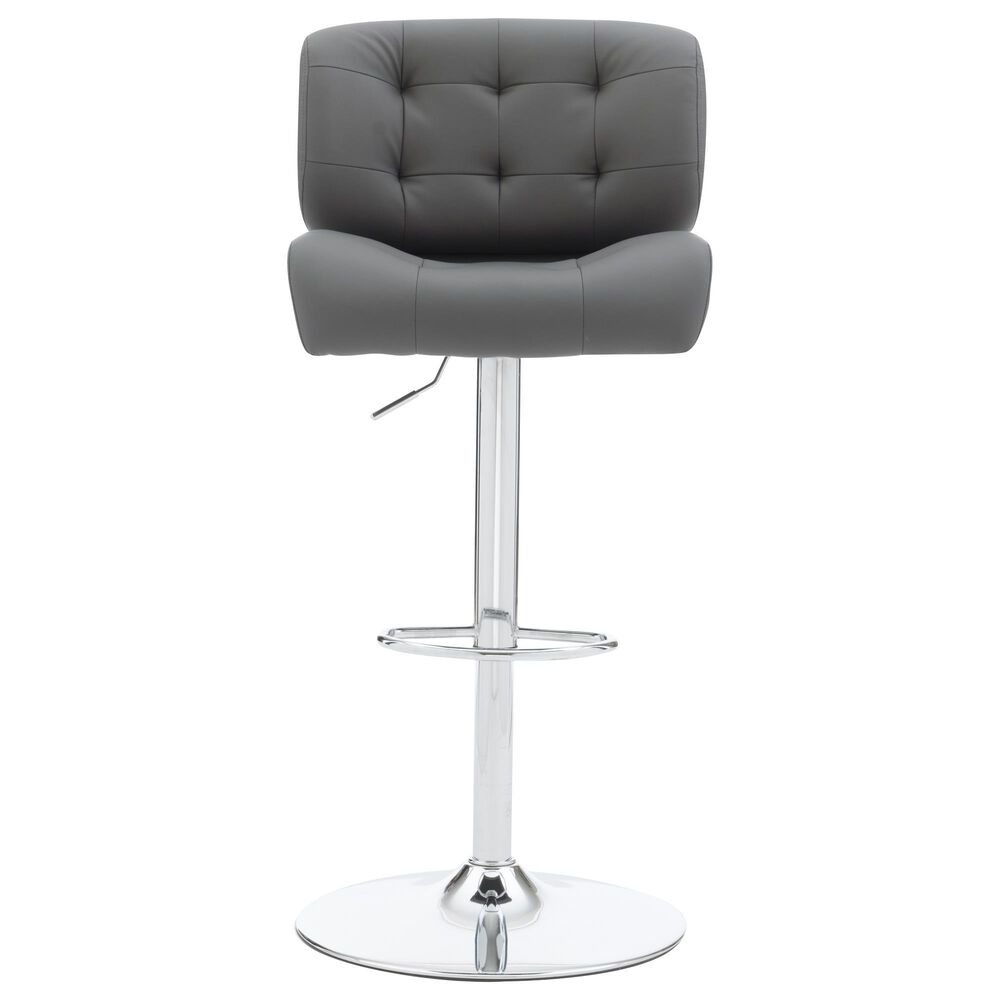 Linon Home Decor Bohen Swivel Bar Stool in Polished Chrome, , large