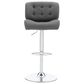 Linon Home Decor Bohen Swivel Bar Stool in Polished Chrome, , large