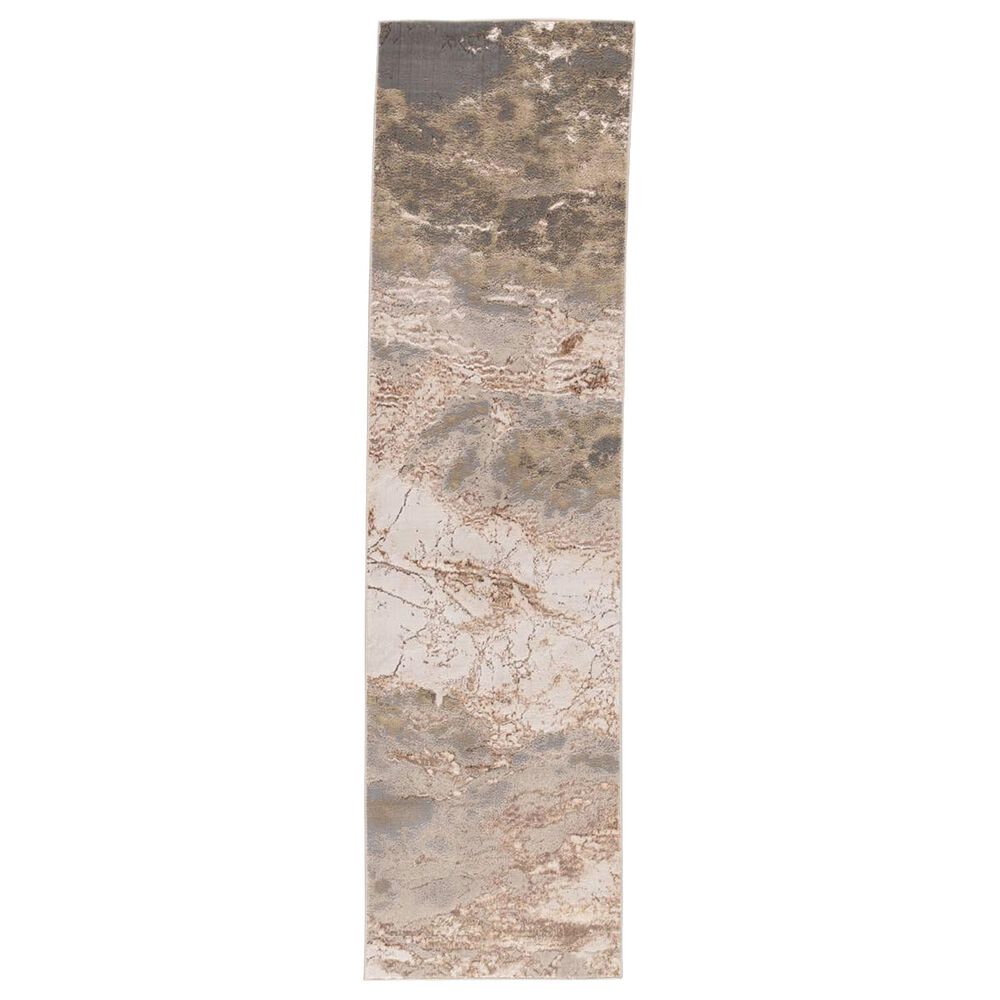 Jaipur Catalyst Cisco Travertine and Whitecap Gray 2"2" x 8" Runner, , large