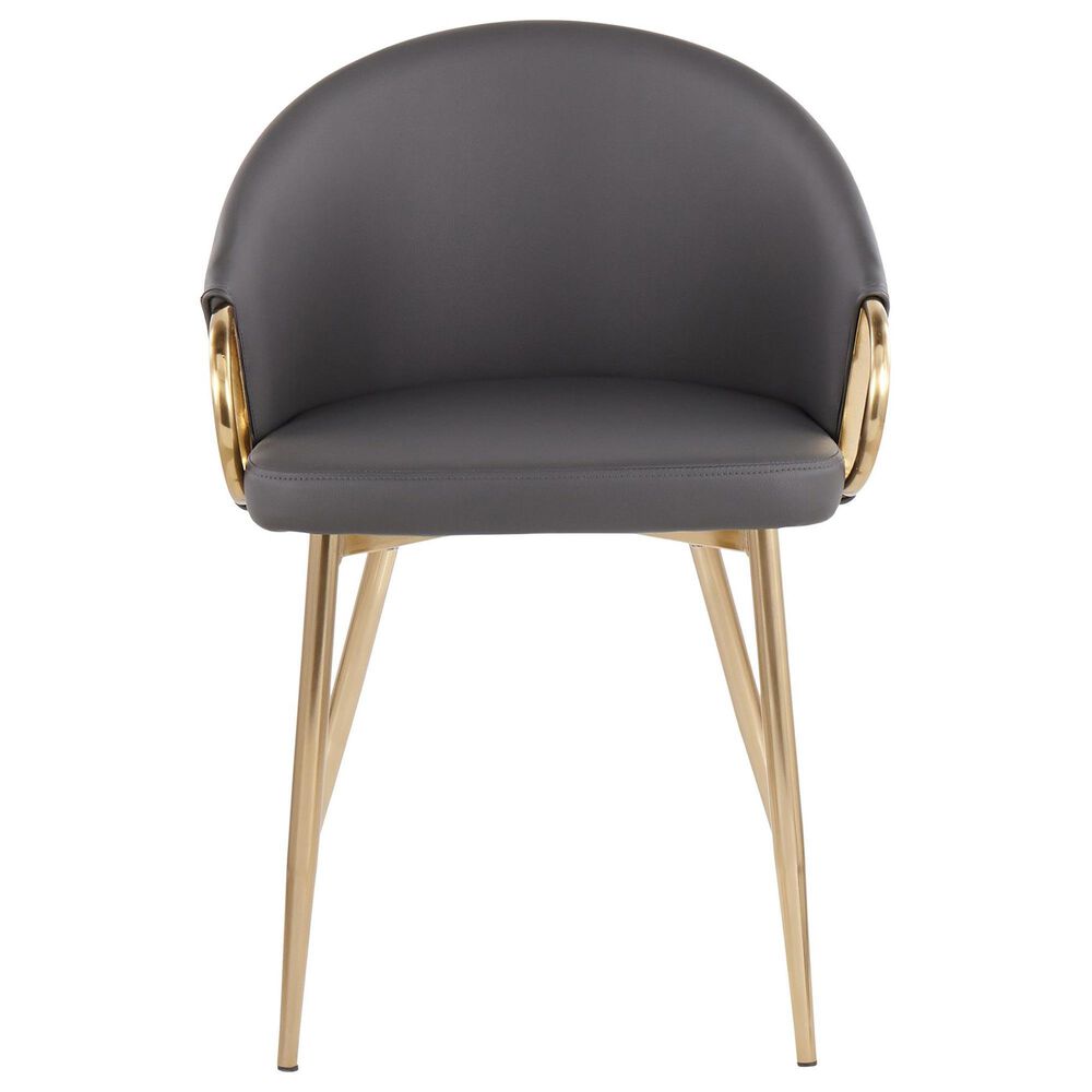 LumiSource Claire Accent Chair in Grey, , large