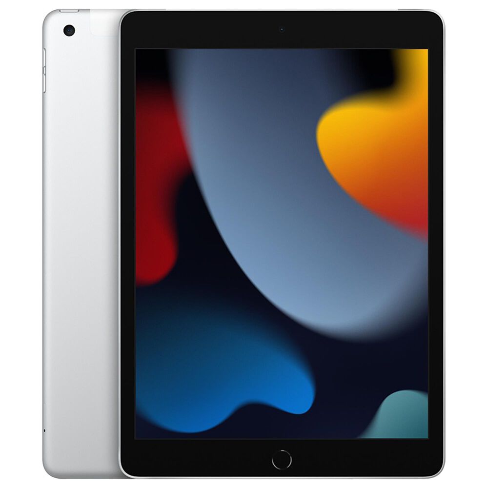 Apple 10.2" iPad 9th Generation (Latest Model) Wi-Fi + Cellular 64GB - Silver with 2-Year AppleCare+, , large