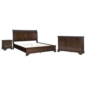 Ashley Trellington 3-Piece Queen Bedroom Set in Warm Brown Cherry, , large