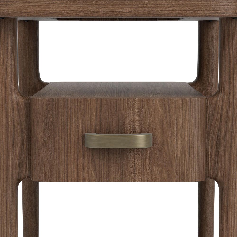 Riverside Furniture Delia Chairside Table in Nouveau Walnut, , large