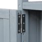 HOMLUX 50" Outdoor Kitchen Island in Grey Blue and Stainless Steel, , large