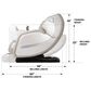Osaki Advent 4D Power Zero Gravity Massage Chair with Spinning Calf Rollers in Taupe, , large