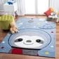 Safavieh Carousel Outer Space 4" x 6" Blue and Grey Kids Area Rug, , large