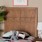 Baxton Studio Monroe Twin Panel Headboard in Ash Walnut, , large