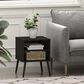 HOMLUX Claude 2-Tier Square End Table in Espresso, , large