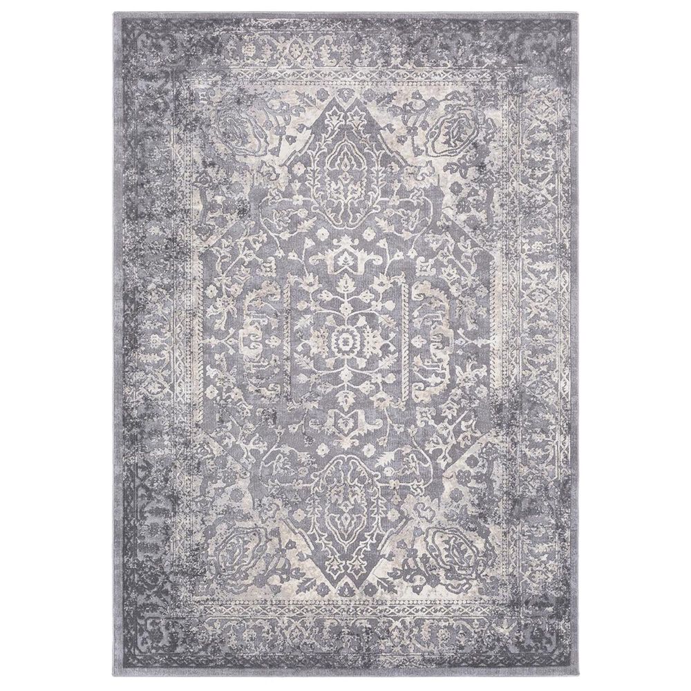 Surya Tibetan TBT-2300 5"3" x 7"6" Charcoal, Ivory and Khaki Area Rug, , large