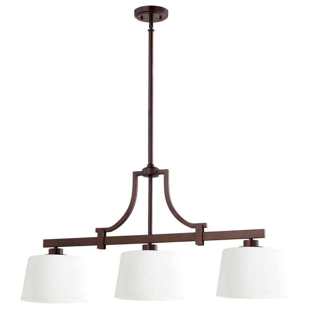 Quorum Lancaster 3-Light Pendant in Oiled Bronze, , large