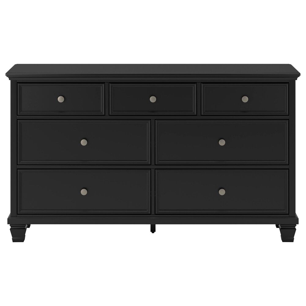 Ashley Lanolee 7-Drawer Dresser with Mirror in Black, , large