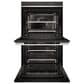 Fisher & Paykel Series 9 30" Contemporary Double Electric Wall Oven with 17 Functions in Stainless Steel and Black, , large