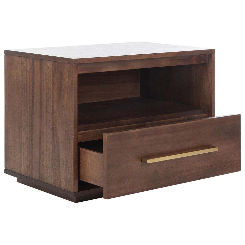Safavieh Mallory 1 Drawer Nightstand in Brown, , large