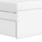 Ashley Onita Full Platform Bed with No Headboard and 2 Side Storage in White, , large