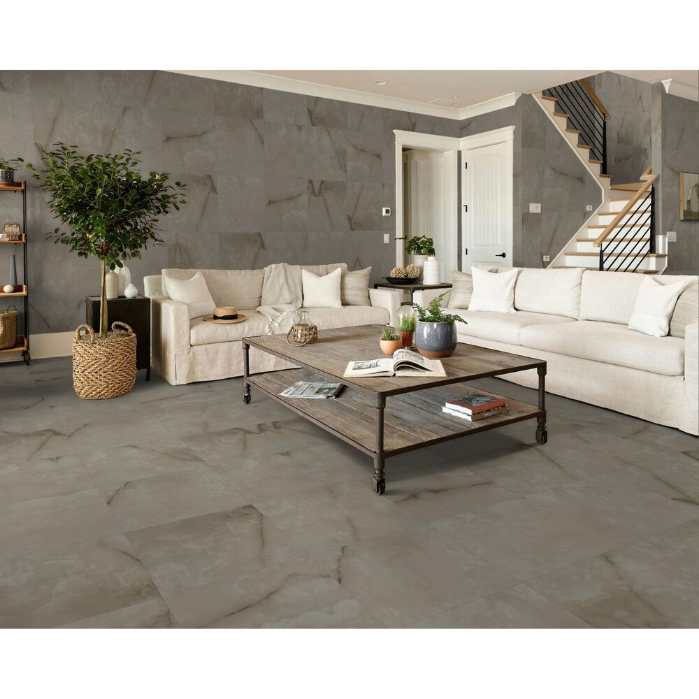 Shaw Astoria Mocha 23.5" x 23.5" Polished Porcelain Tile, , large
