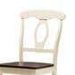 Baxton Studio Napoleon Side Chair in Antique Cherry and Buttermilk (Set of 2), , large