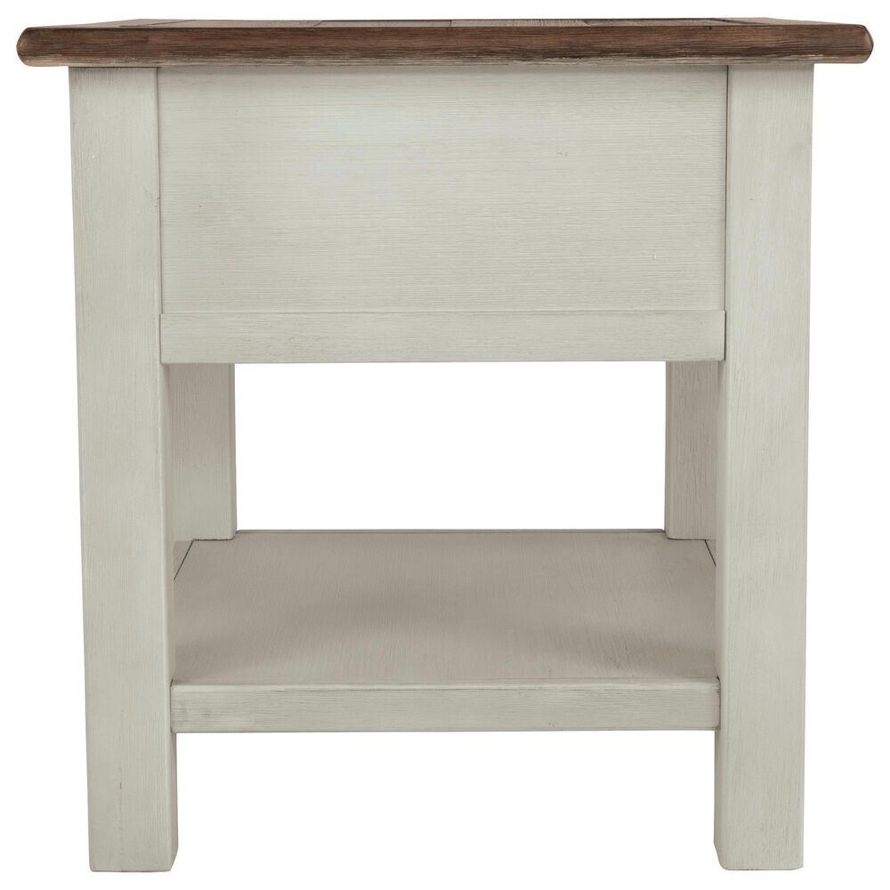 Ashley Bolanburg End Table in Weathered Oak and Antique White, , large