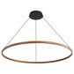 Golden Lighting Veritas 71" 1-Light Chandelier in Driftwood, , large