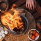 Solo Stove Mesa XL Burning Tabletop Fire Pit in Deep Olive, , large