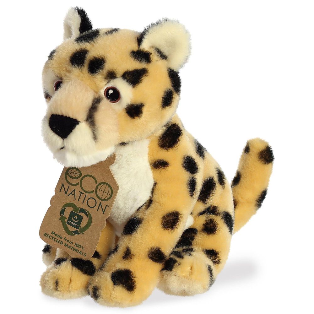 EcoNation 9" Cheetah Plush, , large