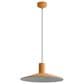 Golden Lighting Faroe 20" 1-Light LED Pendant in Earth Yellow and Grey, , large
